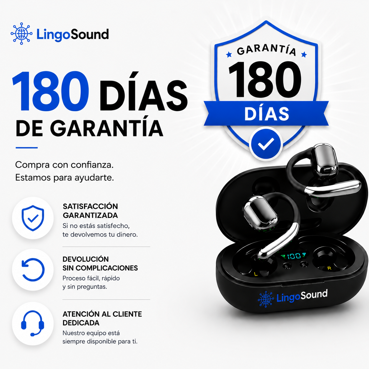 LingoSound XR4 - Auriculares traductores de idioma en tiempo real