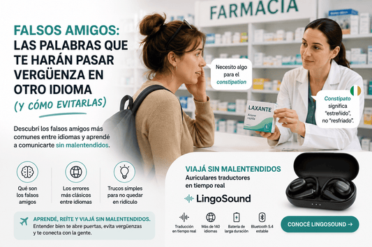 Falsos amigos: las palabras que te harán pasar vergüenza en otro idioma (y cómo evitarlas) - Lingosound
