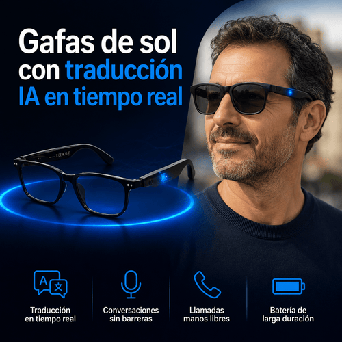Gafas de sol con traducción IA en tiempo real - Lingosound